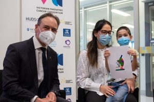 The Federal Minister for Health and Aged Care, Greg Hunt visited the Hudson Institute of Medical Research where he announced the establishment of the Victorian Paediatric Cancer Consortium (VPCC), a $9.6 million fund to fight childhood cancer.